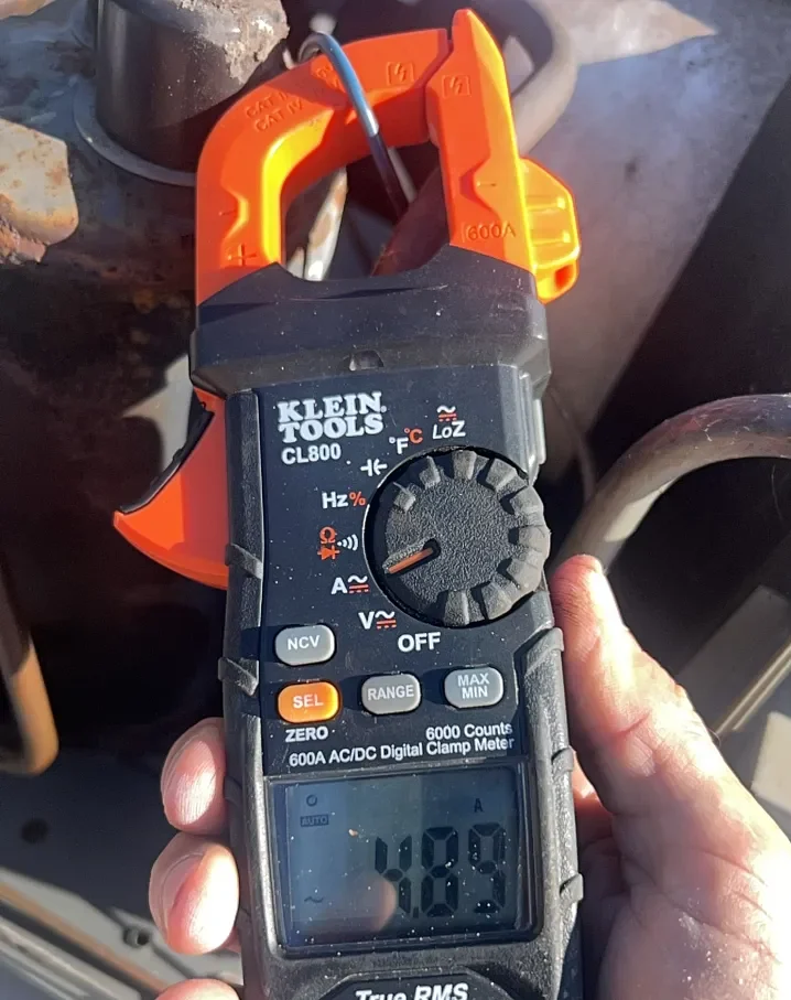 AC Compressor Amp Draw Test